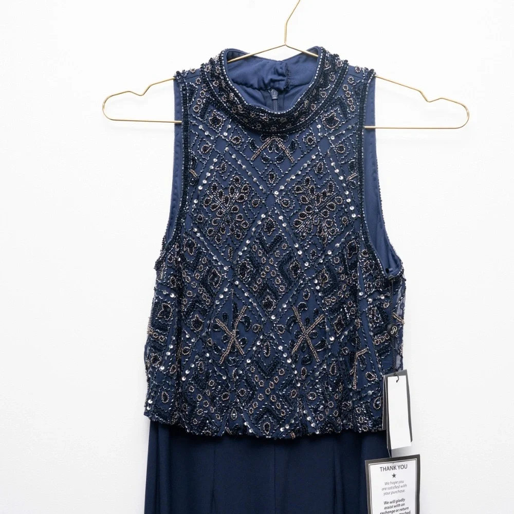 Adrianna Papell - Beaded Blouson Jumpsuit‎
